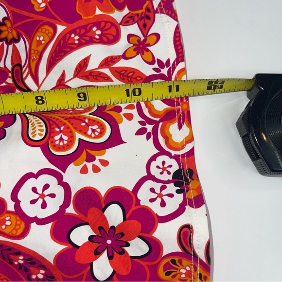 Jag Retro Floral Swim Skirt Attached Bottoms Orange Pink - Picture 10 of 15